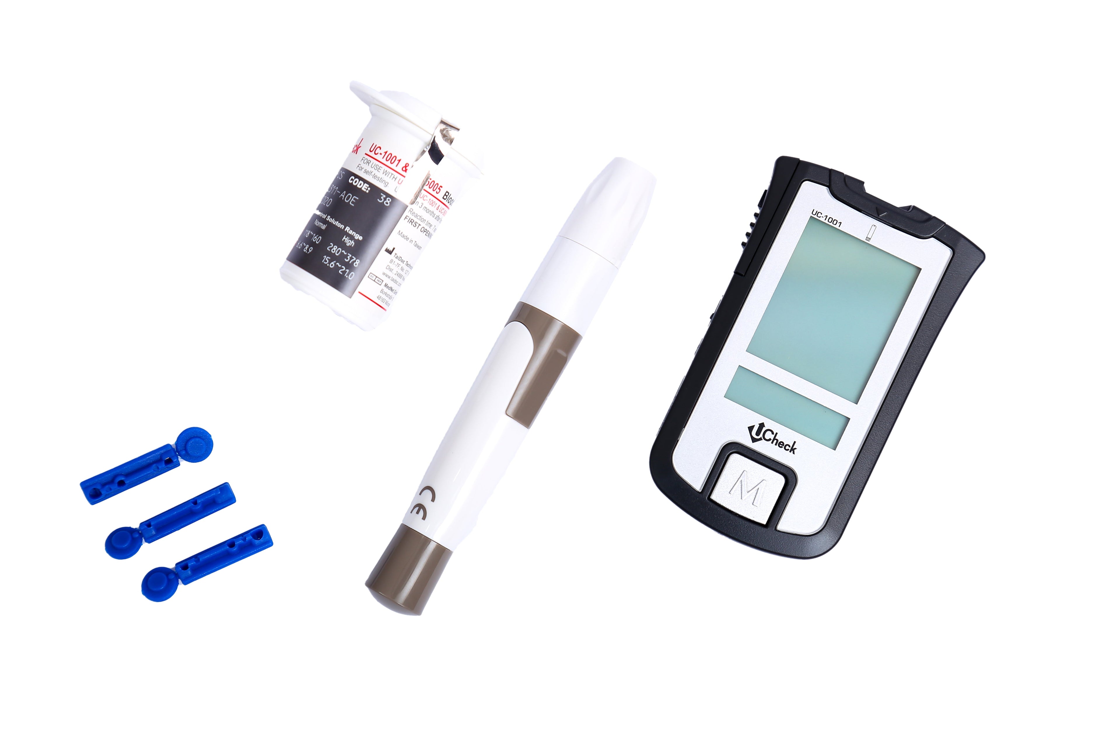 Ucheck Glucose Sugar Test Meter Kit Glucometer - with free accessories