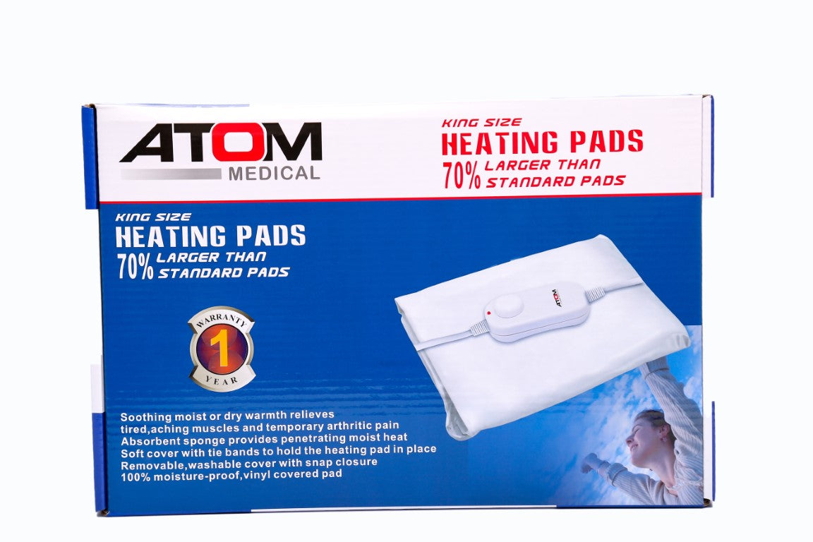 Atom Electric Heating Pads With Fleece Cover
